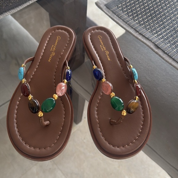 Gianvito Rossi 5 mm Shanti leather thong sandals - Picture 11 of 11